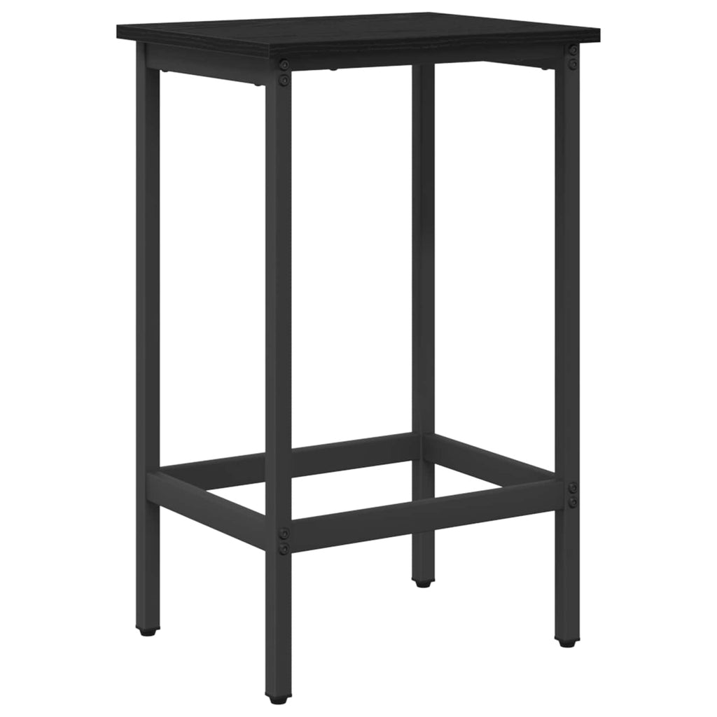 vidaXL Stołek barowy Czarny dąb 40 x 32 x 64 cm Drewno inżynieryjne