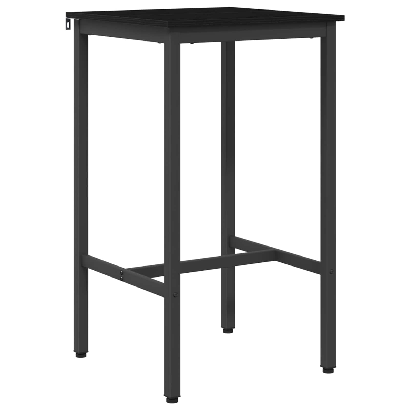 vidaXL Stół barowy 52 x 52 x 110 cm Drewno inżynieryjne Czarny dąb