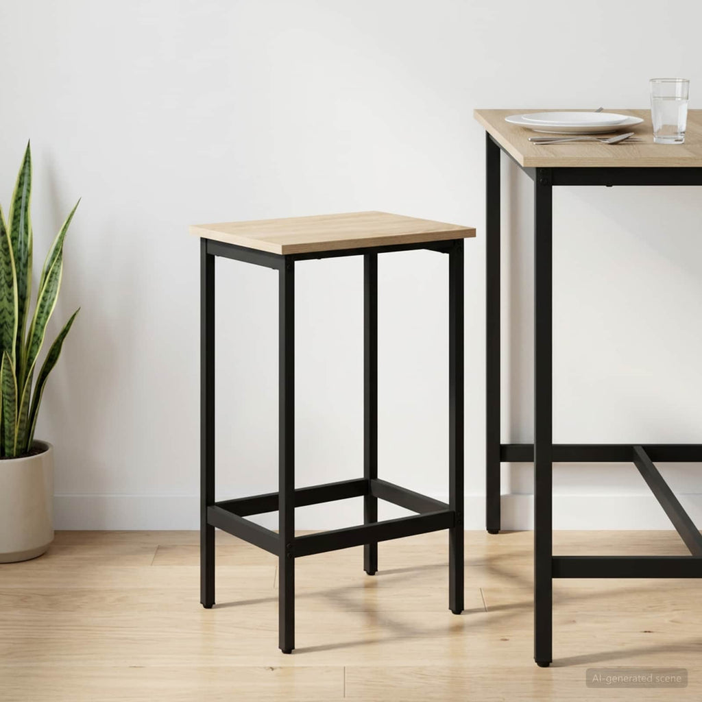 vidaXL Stołek barowy dąb Sonoma 40 x 32 x 74 cm Drewno inżynieryjne