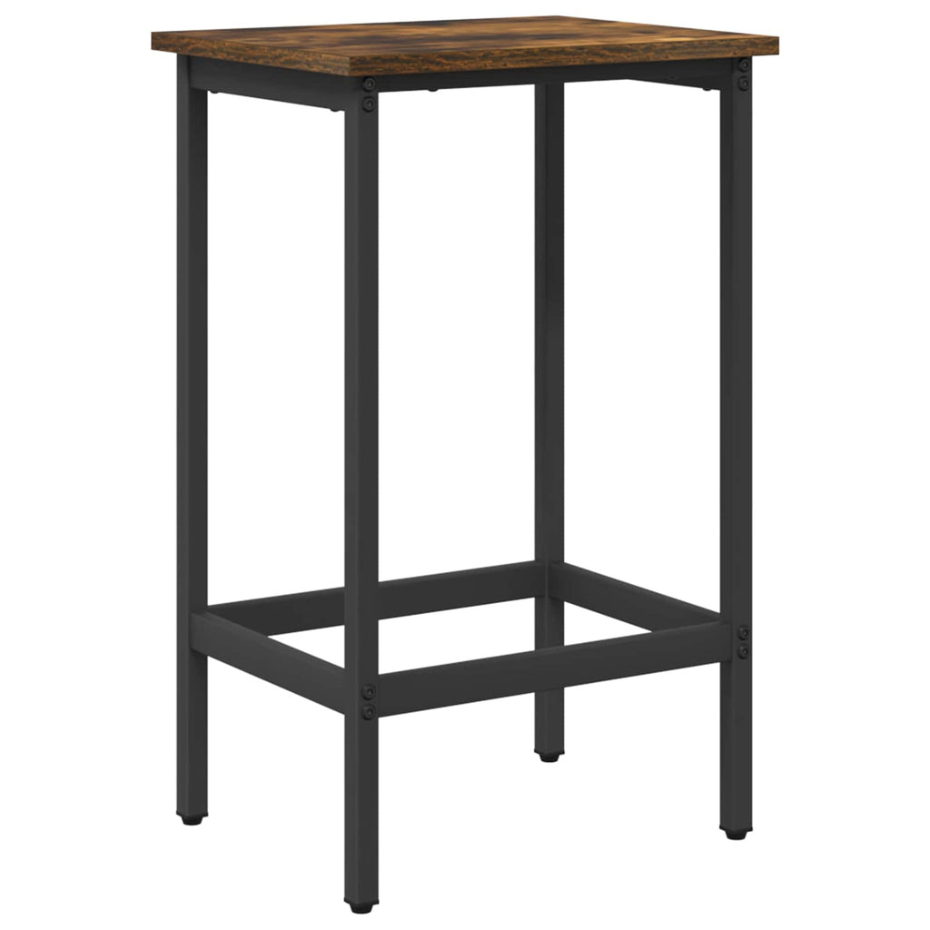 vidaXL Stołek barowy Dąb wędzony 40 x 32 x 74 cm Drewno inżynieryjne