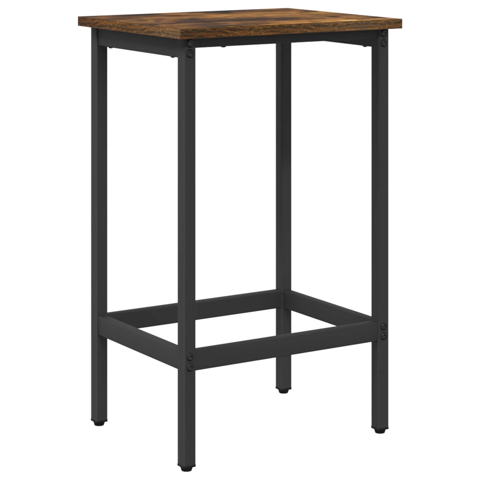 vidaXL Stołek barowy Dąb wędzony 40 x 32 x 74 cm Drewno inżynieryjne