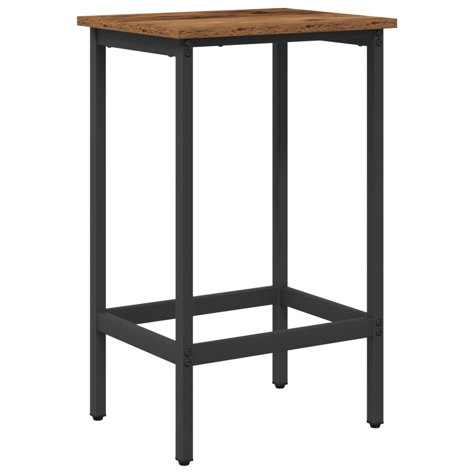 vidaXL Stołek barowy Stare drewno 40 x 32 x 74 cm Drewno inżynieryjne