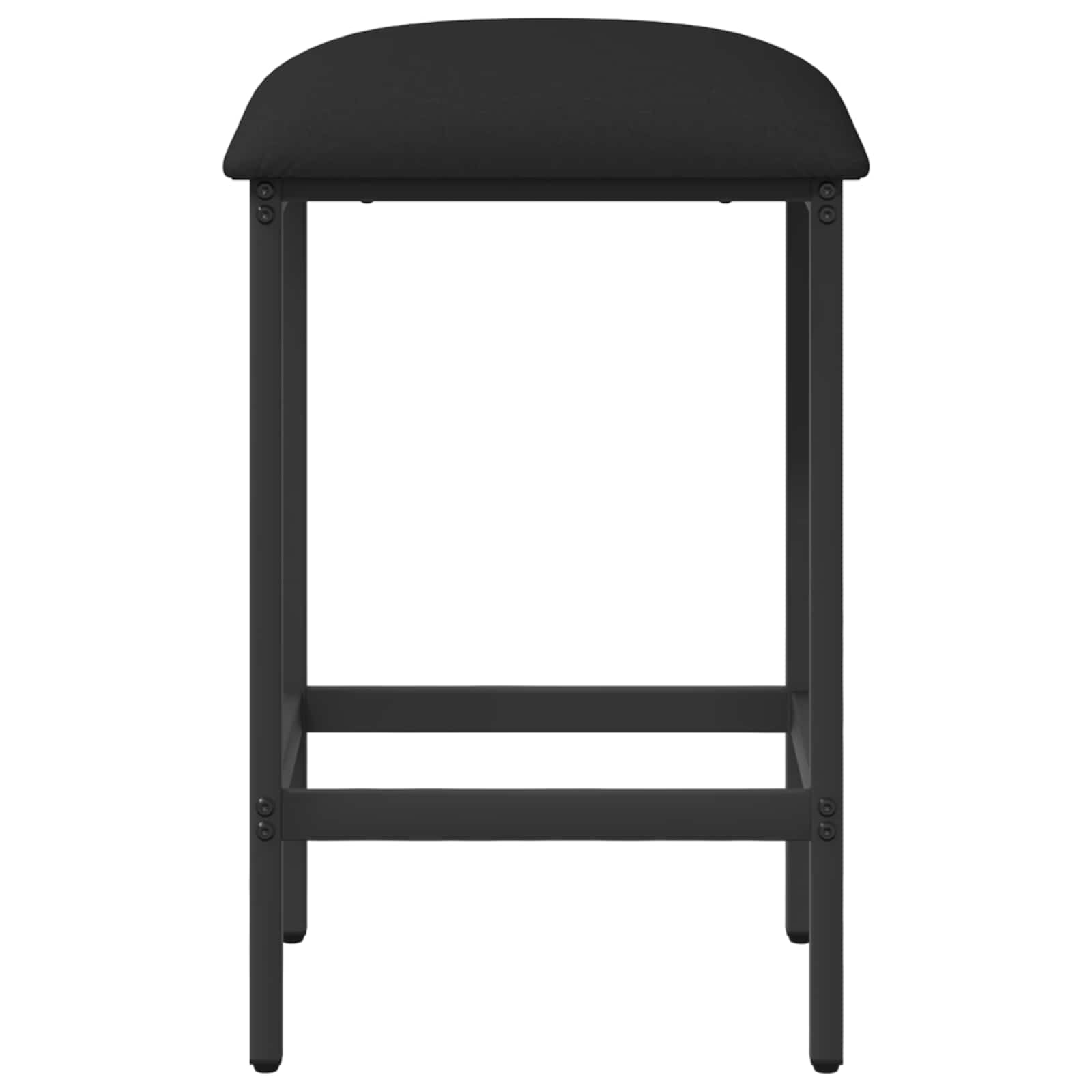 vidaXL Stołek barowy 2 szt. Czarny 40 x 32 x 64 cm Drewno inżynieryjne