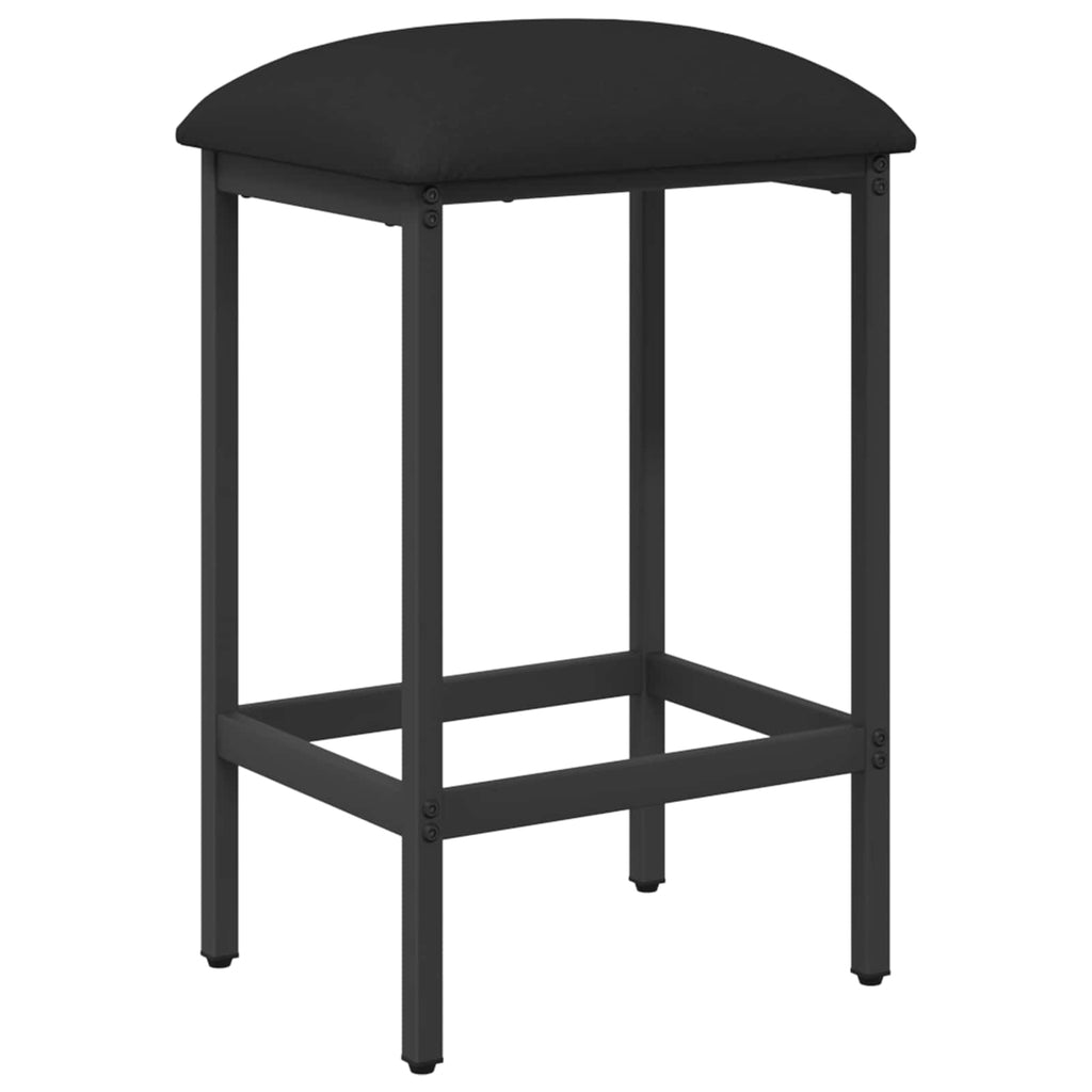 vidaXL Stołek barowy Czarny 40 x 32 x 74 cm Drewno inżynieryjne
