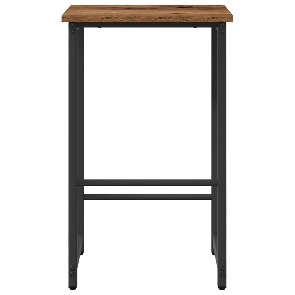 vidaXL Stołek barowy Stare drewno 40 x 32 x 64 cm Drewno inżynieryjne