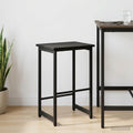 vidaXL Stołek barowy Czarny dąb 40 x 32 x 74 cm Drewno inżynieryjne
