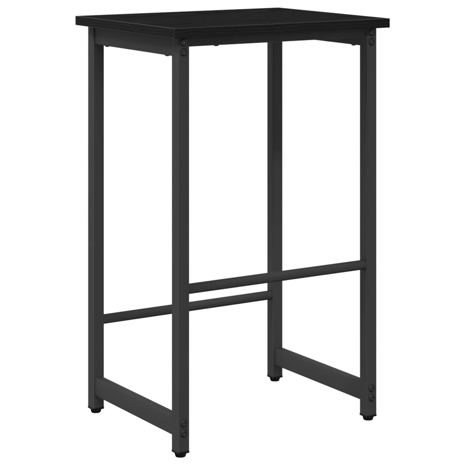 vidaXL Stołek barowy Czarny dąb 40 x 32 x 74 cm Drewno inżynieryjne