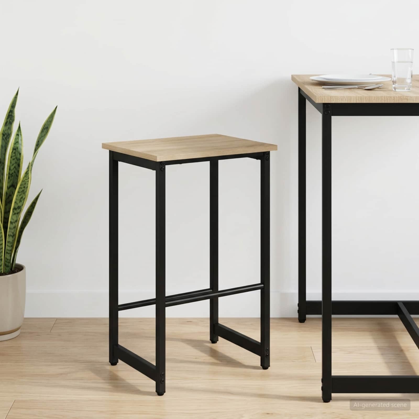 vidaXL Stołek barowy dąb Sonoma 40 x 32 x 74 cm Drewno inżynieryjne