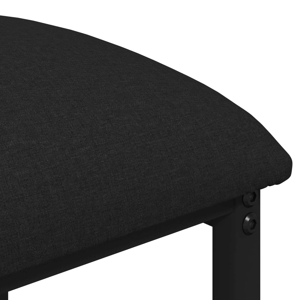 vidaXL Stołek barowy Czarny 40 x 32 x 74 cm Drewno inżynieryjne