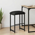 vidaXL Stołek barowy Czarny 40 x 32 x 74 cm Drewno inżynieryjne