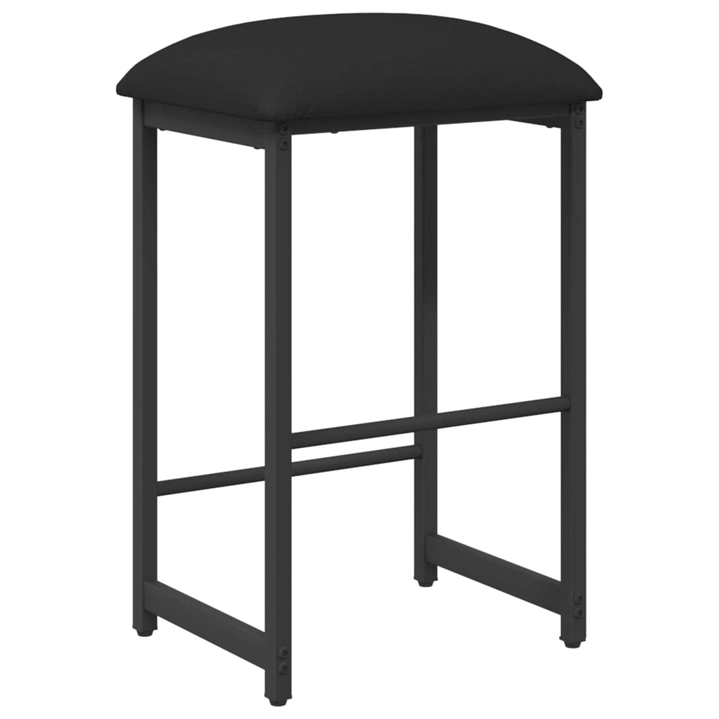 vidaXL Stołek barowy Czarny 40 x 32 x 74 cm Drewno inżynieryjne