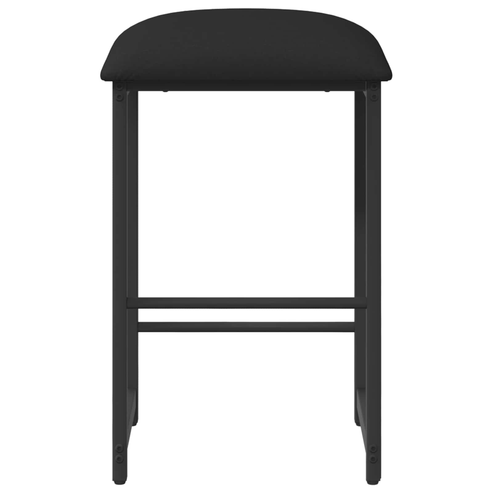 vidaXL Stołek barowy Czarny 40 x 32 x 74 cm Drewno inżynieryjne