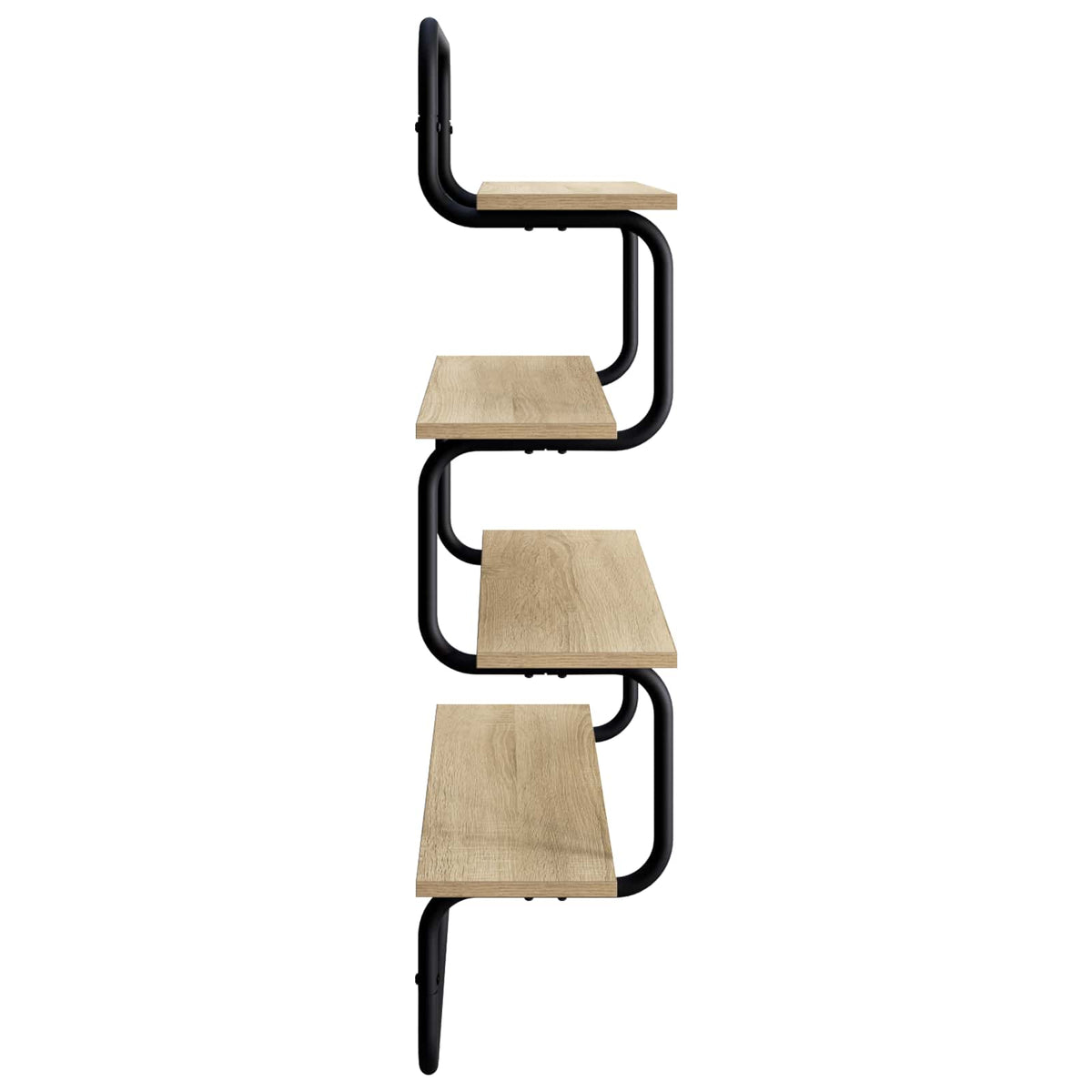 vidaXL Półka ścienna 4-poziomowa dąb Sonoma 40 x 24,5 x 104 cm