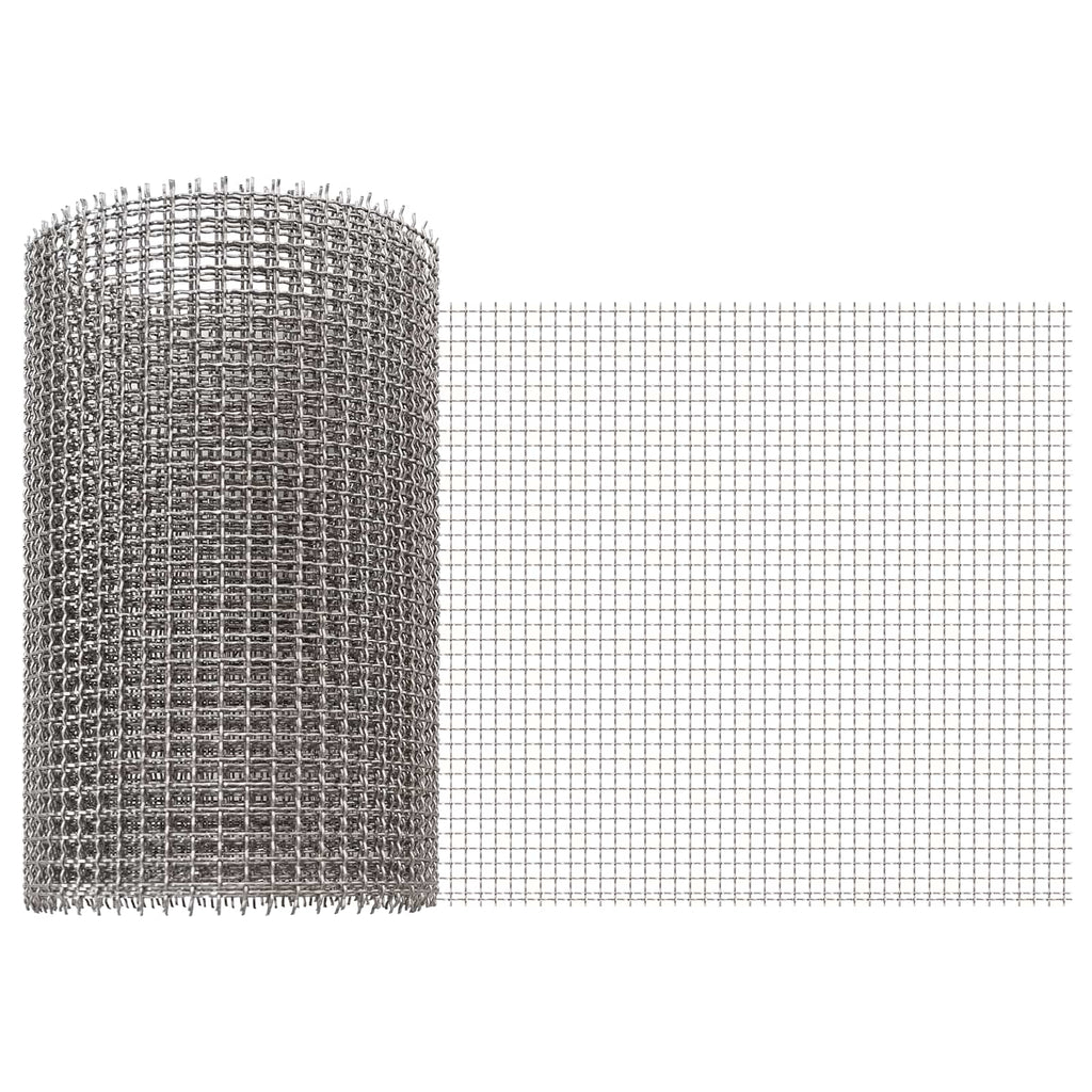 vidaXL Siatka ekranowa 20 x 200 cm 3 Mesh Stal nierdzewna 201 srebrny