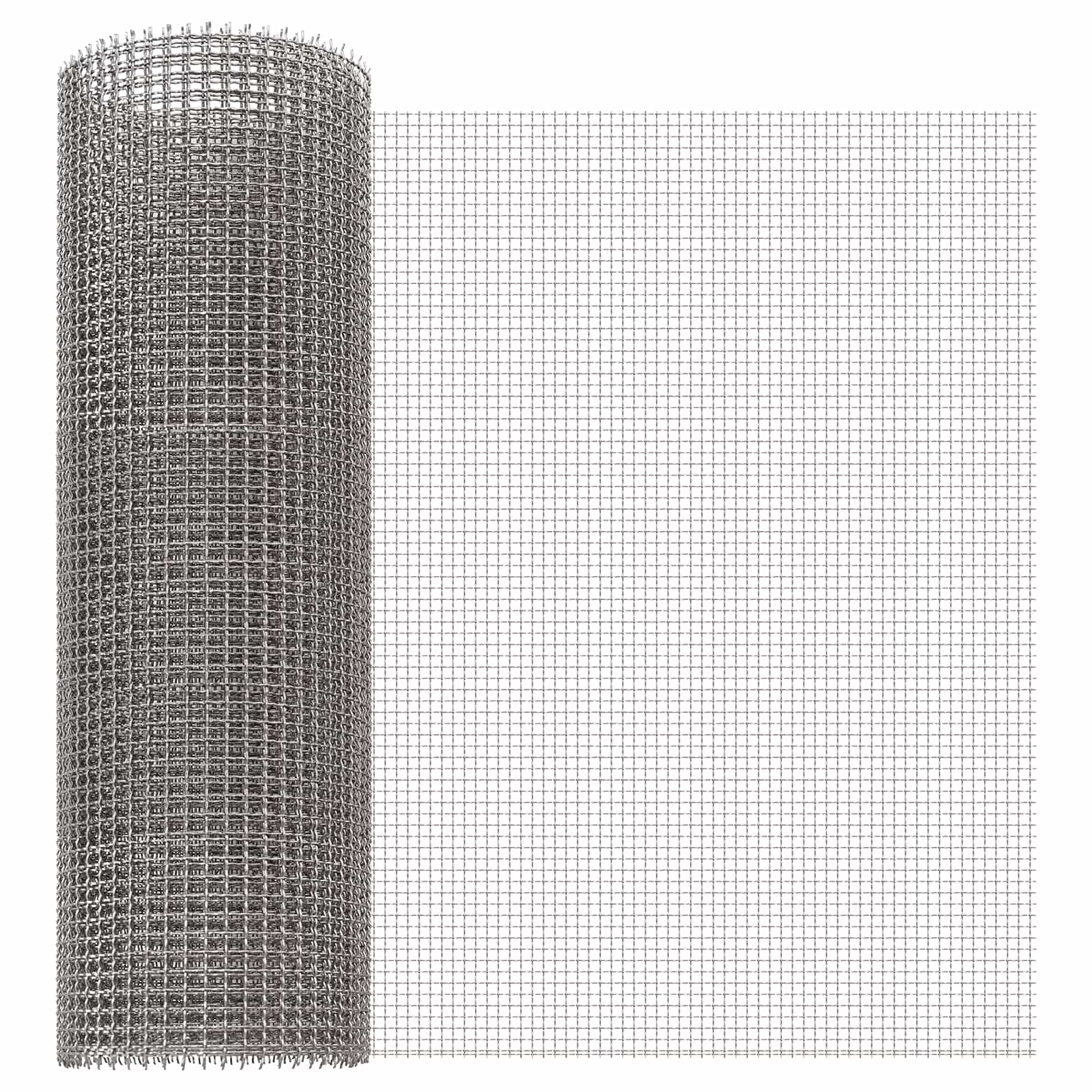 vidaXL Siatka ekranowa 40 x 500 cm 3 Mesh Stal nierdzewna 201 srebrny