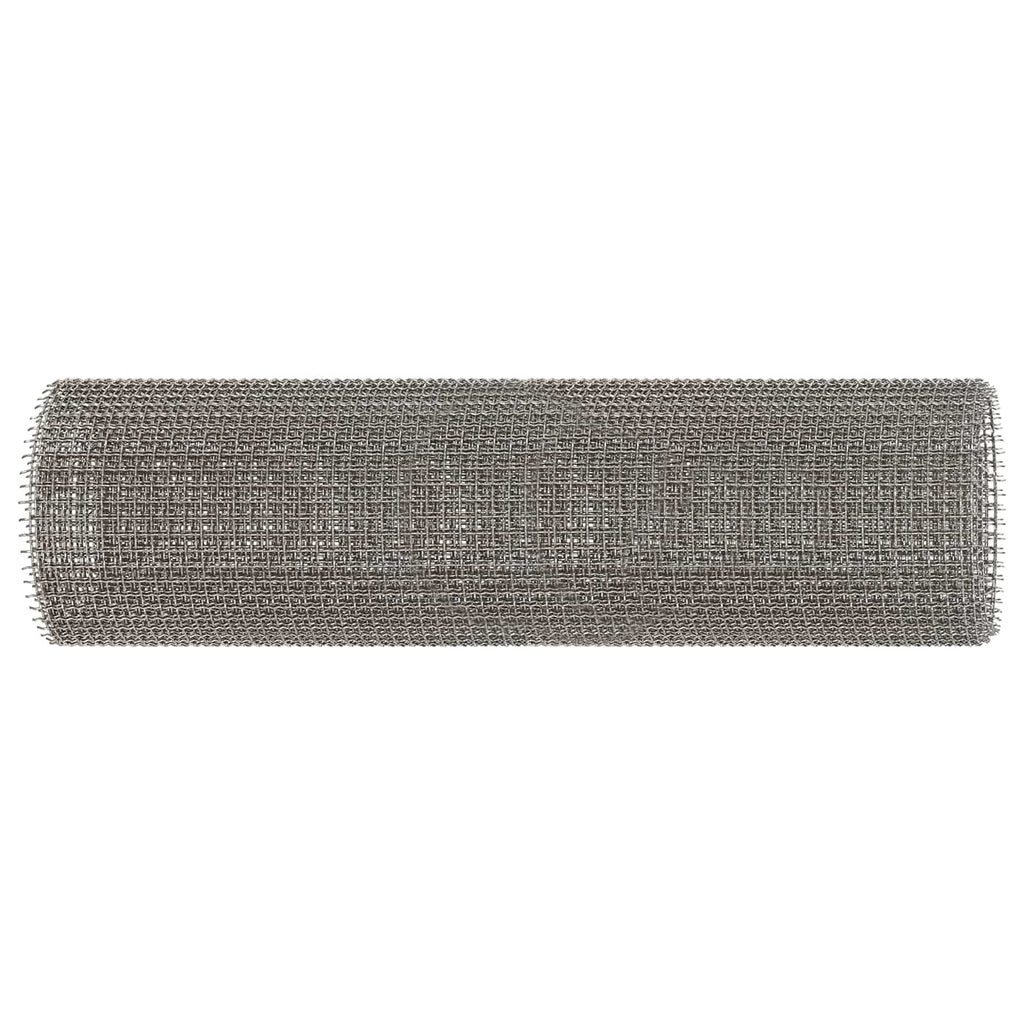 vidaXL Siatka ekranowa 40 x 1000 cm 3 Mesh Stal nierdzewna 201 srebrny