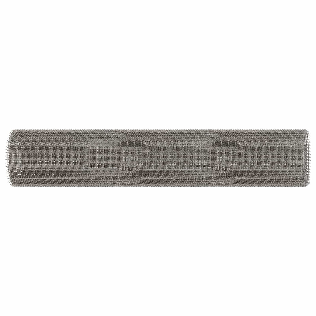 vidaXL Siatka ekranowa 60 x 200 cm 3 Mesh Stal nierdzewna 201 srebrny