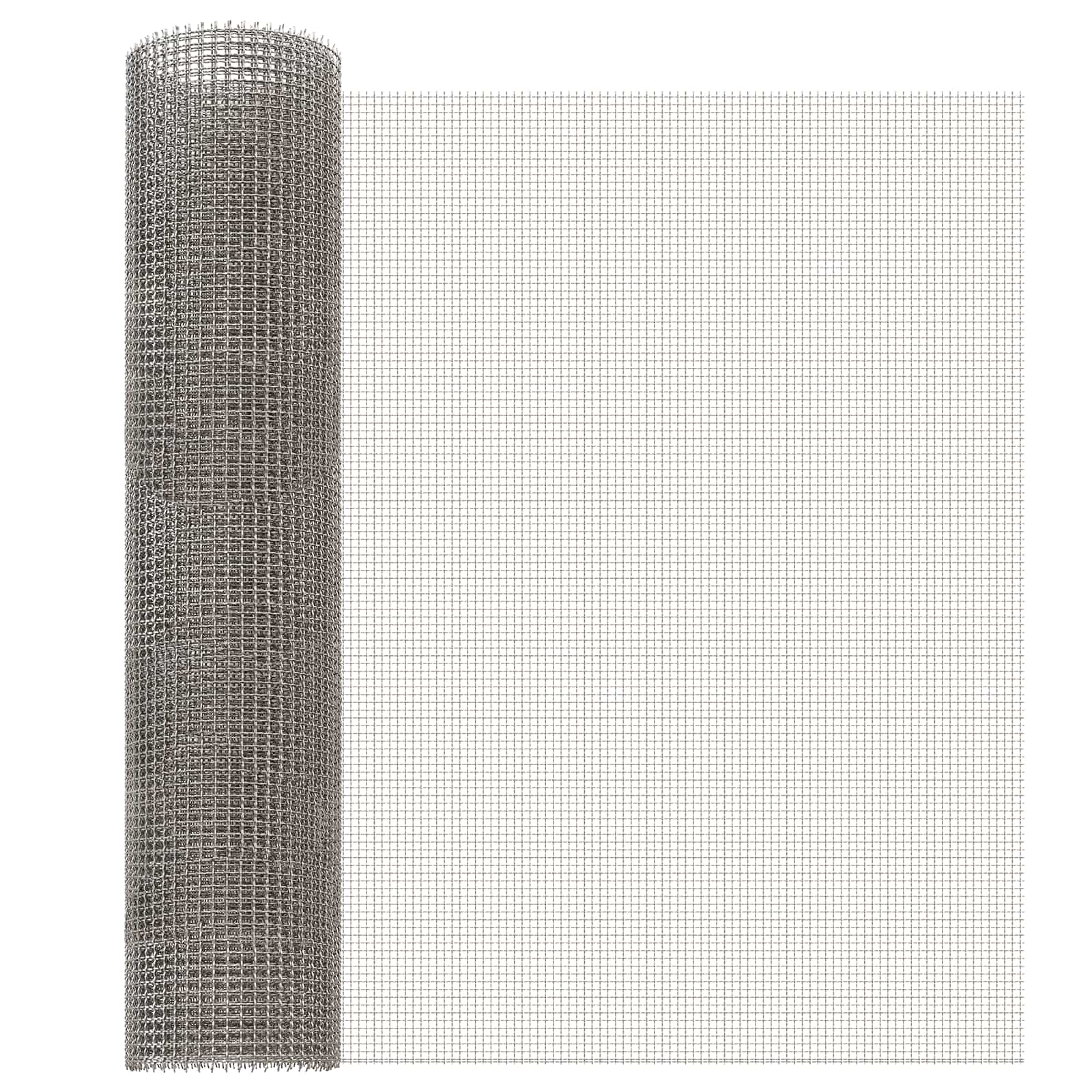 vidaXL Siatka ekranowa 60 x 500 cm 3 Mesh Stal nierdzewna 201 srebrny