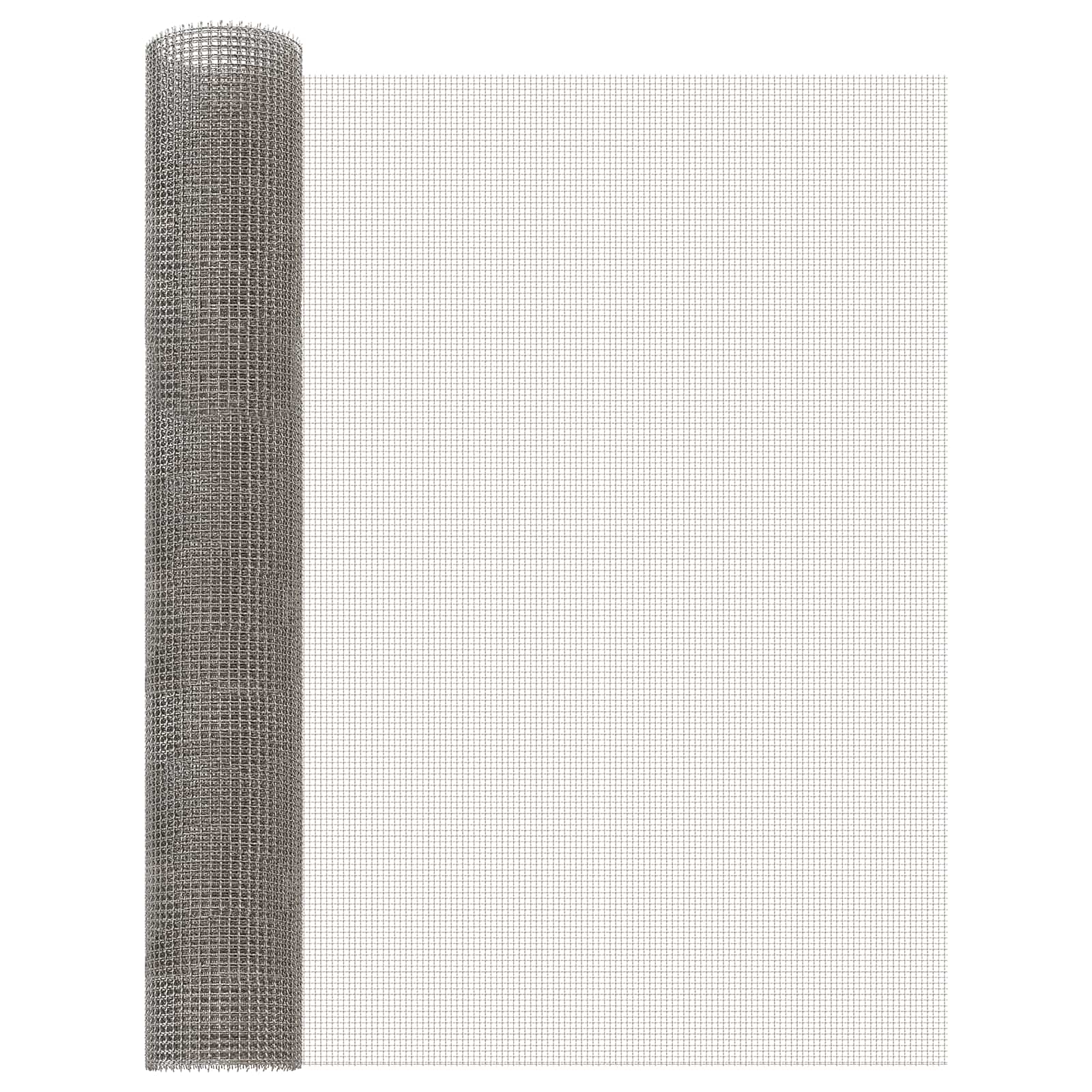 vidaXL Siatka ekranowa 80 x 500 cm 3 Mesh Stal nierdzewna 201 srebrny