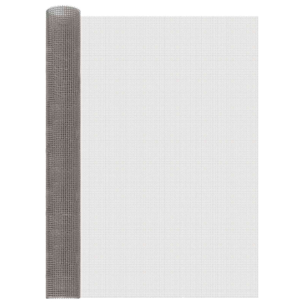 vidaXL Siatka ekranowa 100 x 200 cm 3 Mesh Stal nierdzewna 201 srebrny