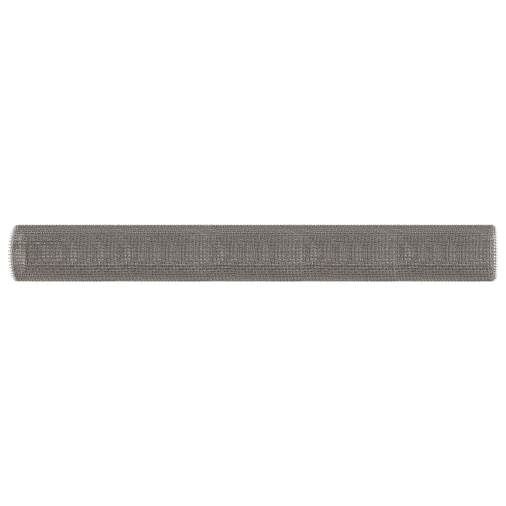 vidaXL Siatka ekranowa 100 x 500 cm 3 Mesh Stal nierdzewna 201 srebrny