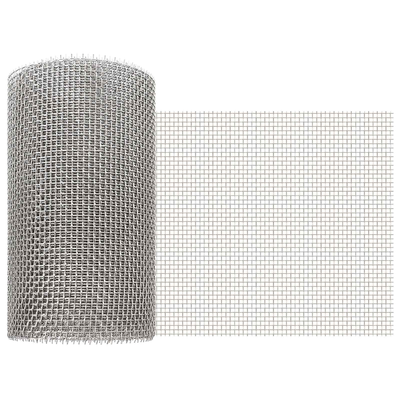 vidaXL Siatka ekranowa 20 x 500 cm 6 Mesh Stal nierdzewna 201 srebrny