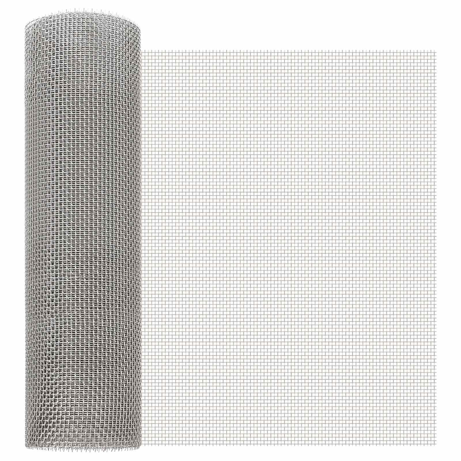 vidaXL Siatka ekranowa 40 x 200 cm 6 Mesh Stal nierdzewna 201 srebrny