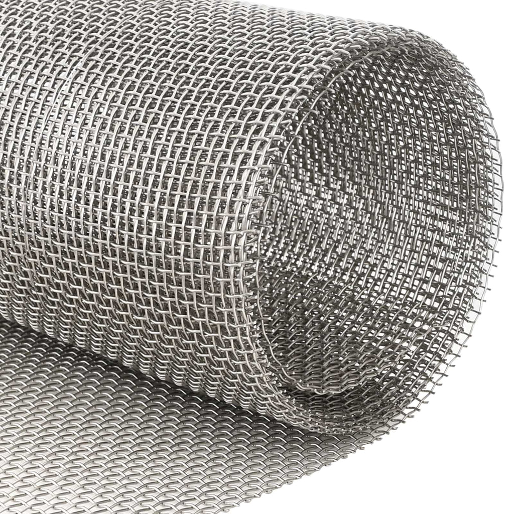 vidaXL Siatka ekranowa 40 x 1000 cm 6 Mesh Stal nierdzewna 201 srebrny
