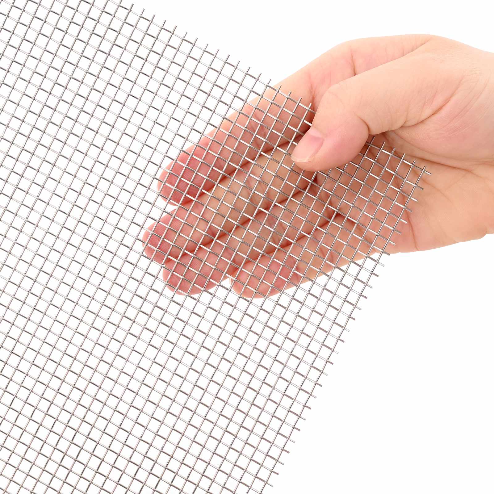 vidaXL Siatka ekranowa 40 x 1000 cm 6 Mesh Stal nierdzewna 201 srebrny