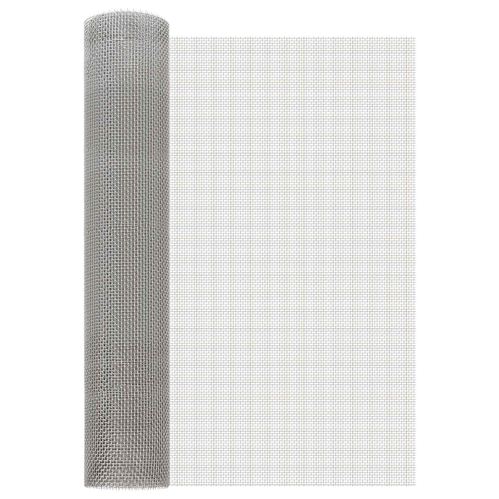 vidaXL Siatka ekranowa 60 x 500 cm 6 Mesh Stal nierdzewna 201 srebrny