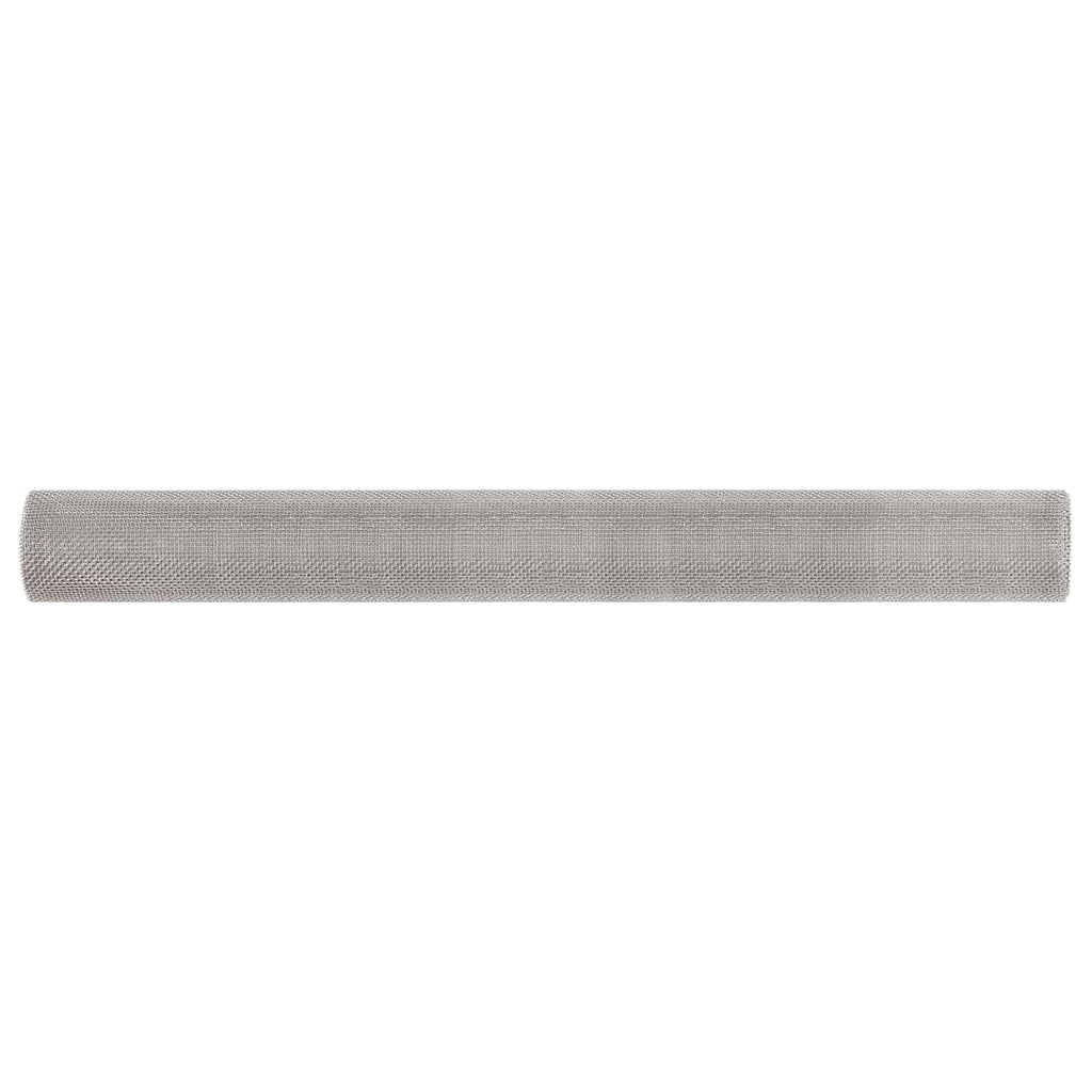 vidaXL Siatka ekranowa 100 x 200 cm 6 Mesh Stal nierdzewna 201 srebrny