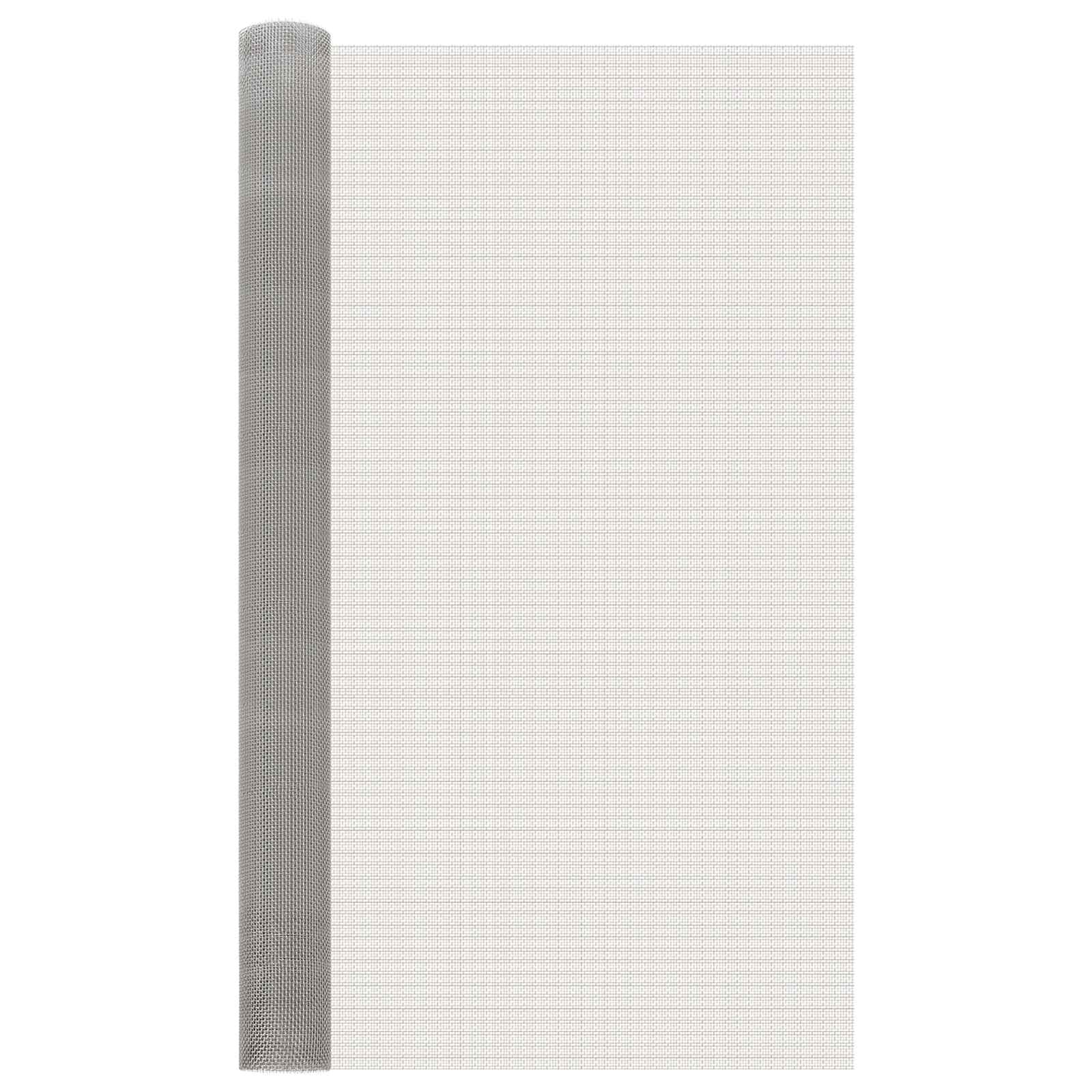 vidaXL Siatka ekranowa 120 x 500 cm 6 Mesh Stal nierdzewna 201 srebrny