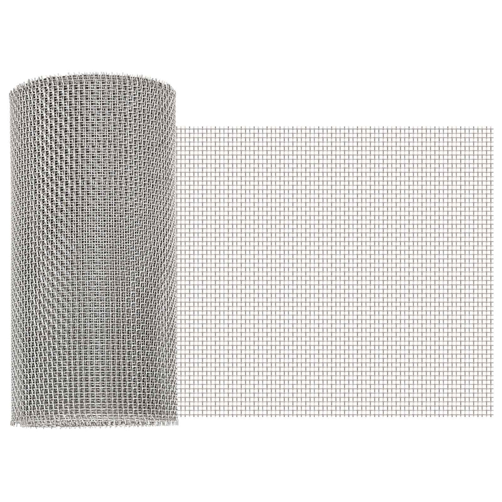 vidaXL Siatka ekranowa 20 x 200 cm 8 Mesh Stal nierdzewna 201 srebrny