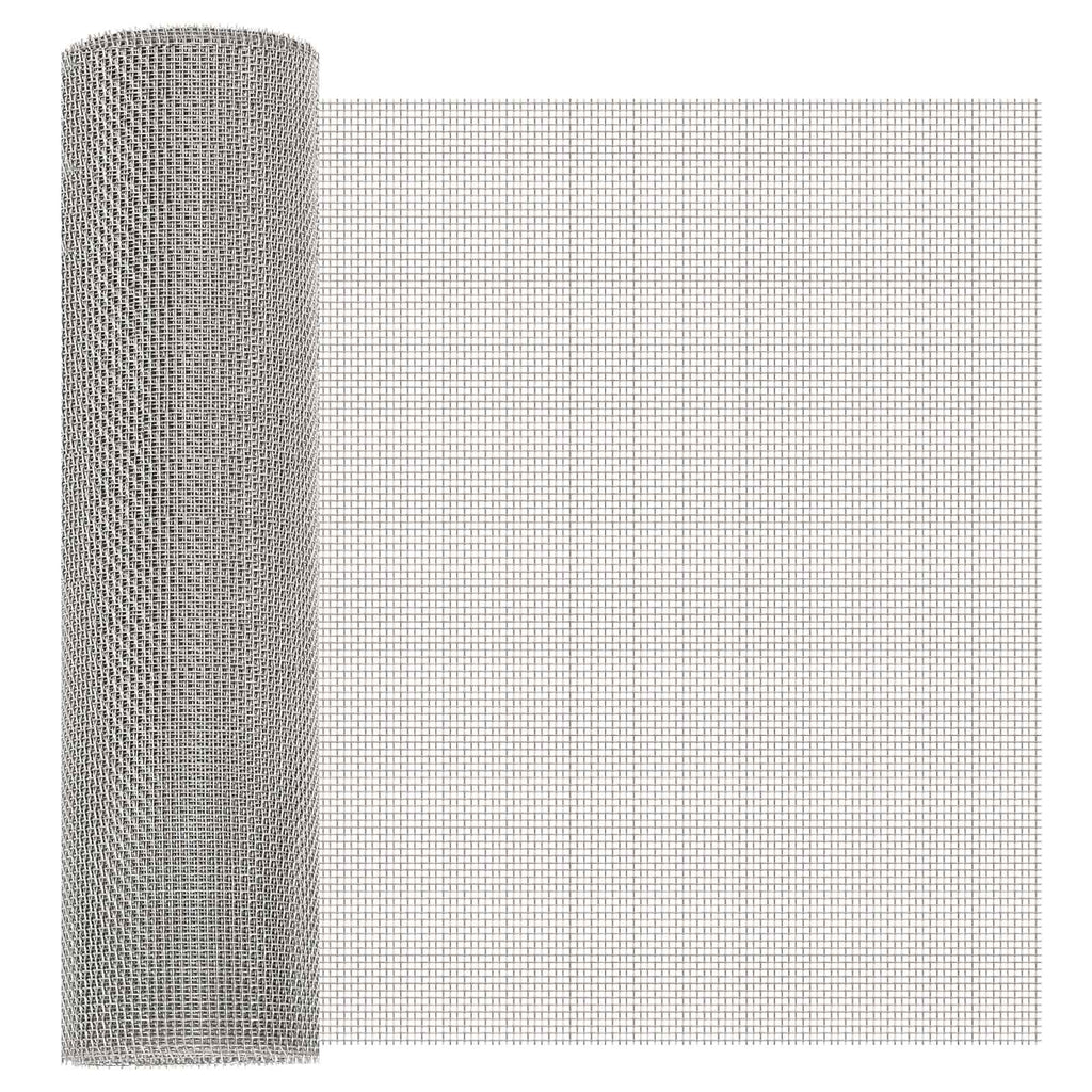 vidaXL Siatka ekranowa 40 x 500 cm 8 Mesh Stal nierdzewna 201 srebrny