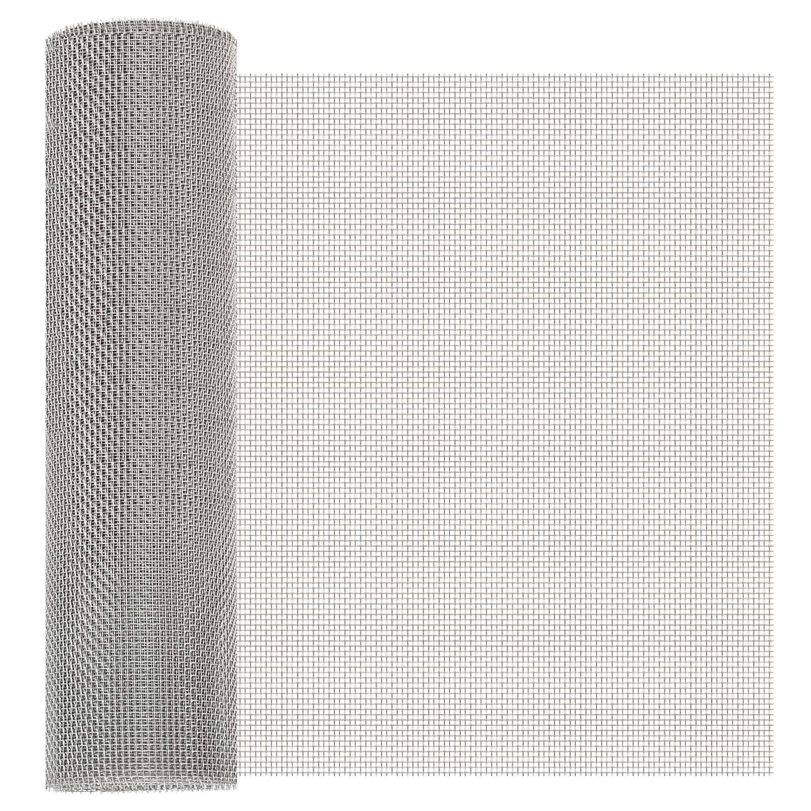 vidaXL Siatka ekranowa 40 x 1000 cm 8 Mesh Stal nierdzewna 201 srebrny