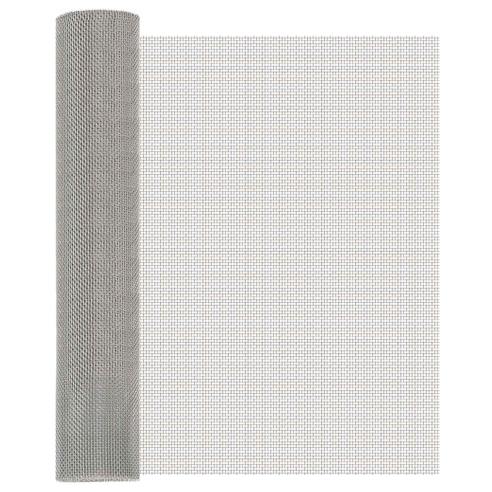 vidaXL Siatka ekranowa 60 x 500 cm 8 Mesh Stal nierdzewna 201 srebrny