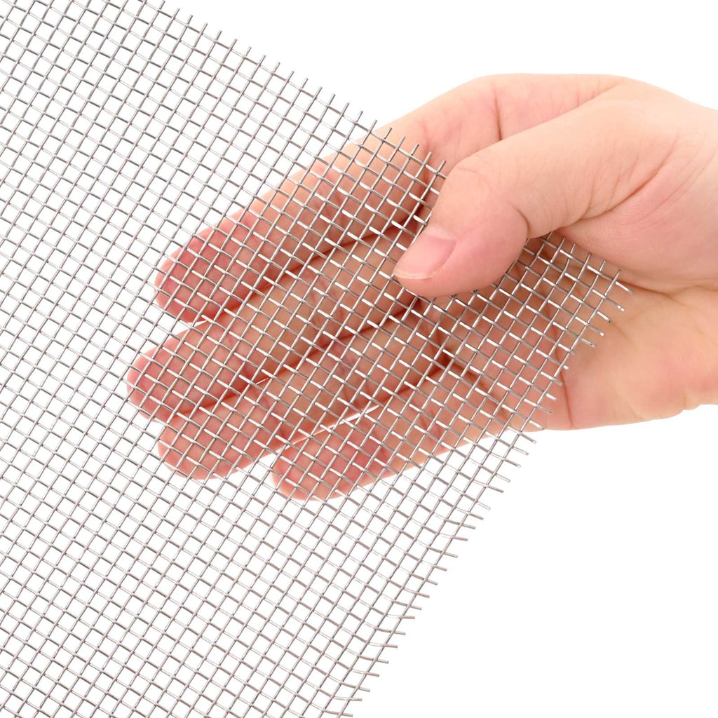 vidaXL Siatka ekranowa 80 x 200 cm 8 Mesh Stal nierdzewna 201 srebrny