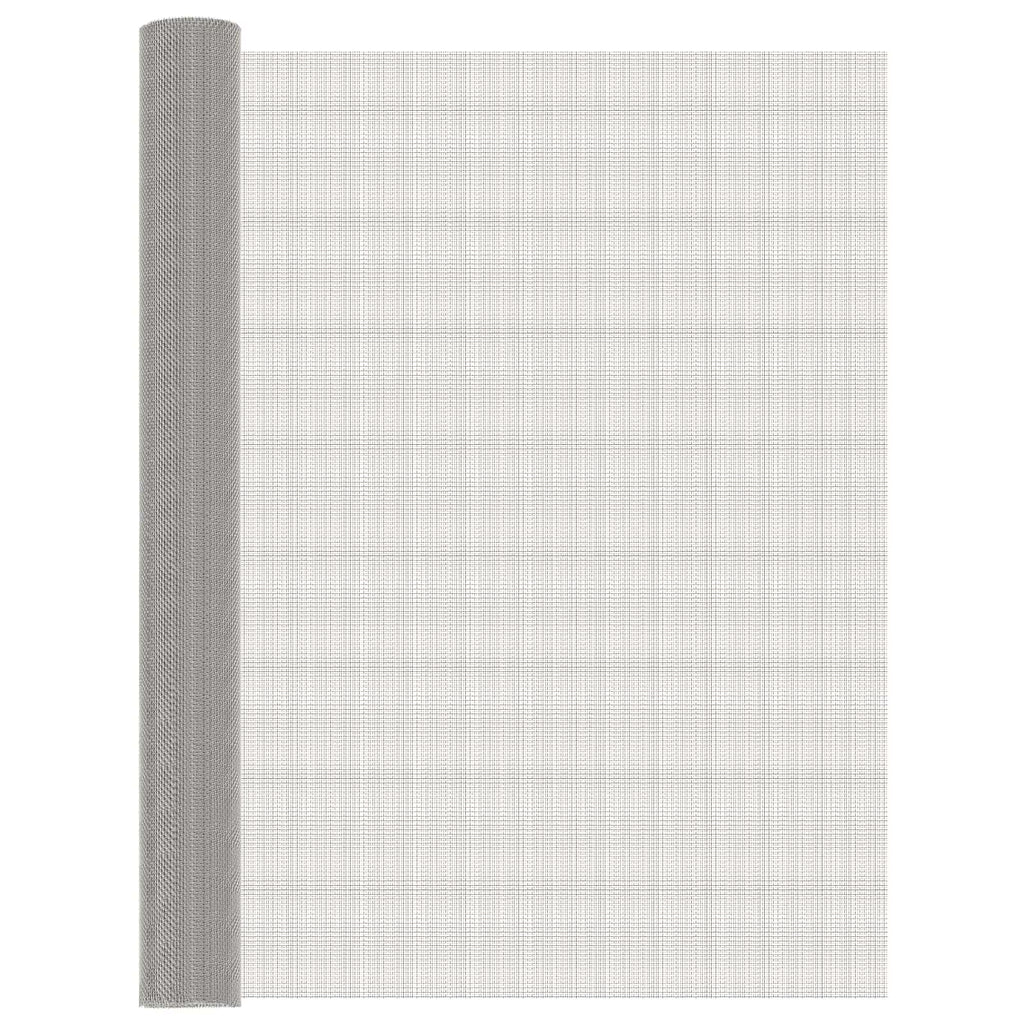 vidaXL Siatka ekranowa 100 x 500 cm 8 Mesh Stal nierdzewna 201 srebrny