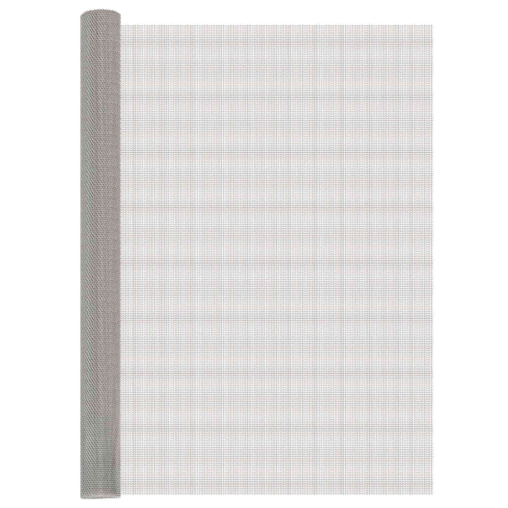 vidaXL Siatka ekranowa 120 x 200 cm 8 Mesh Stal nierdzewna 201 srebrny