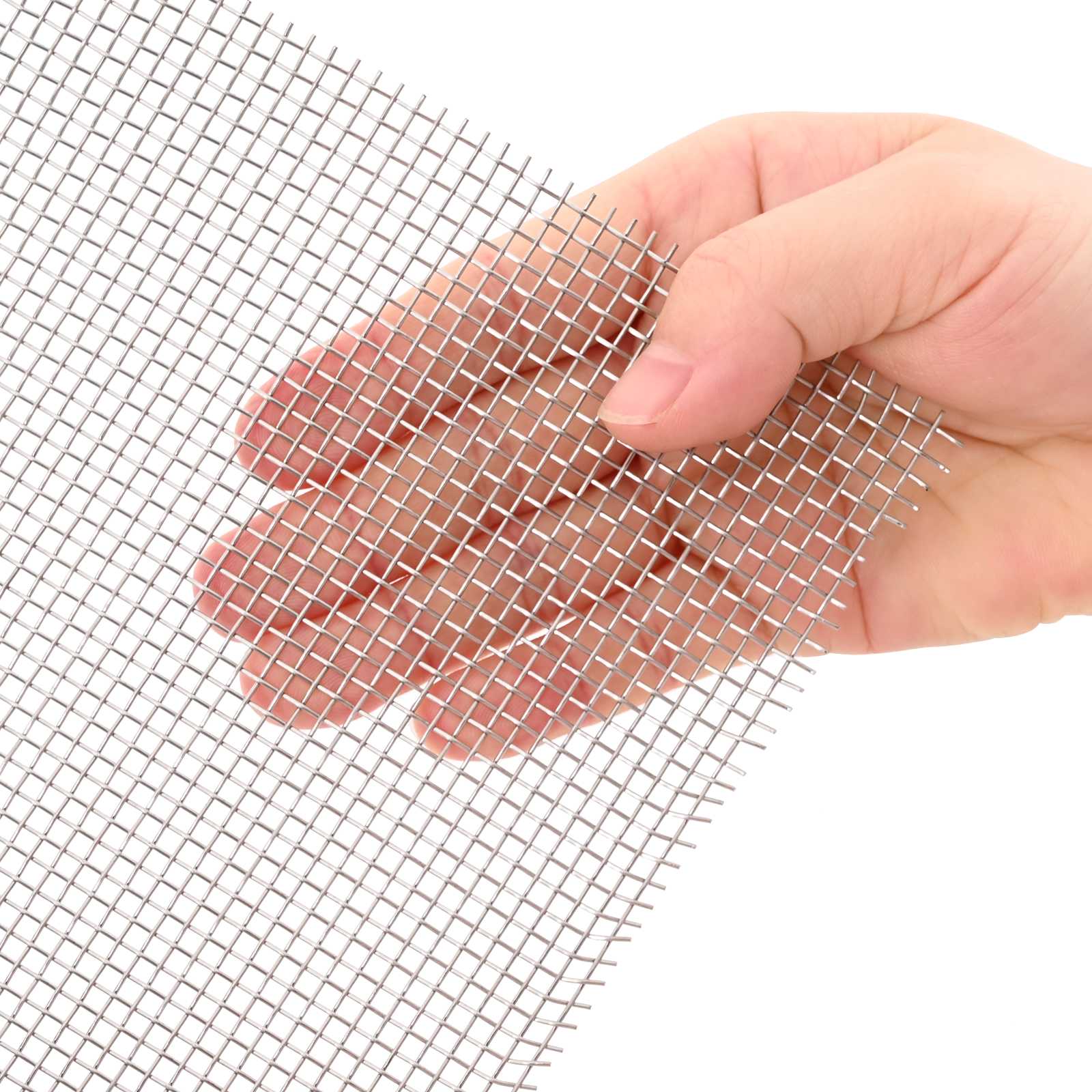 vidaXL Siatka ekranowa 120 x 500 cm 8 Mesh Stal nierdzewna 201 srebrny