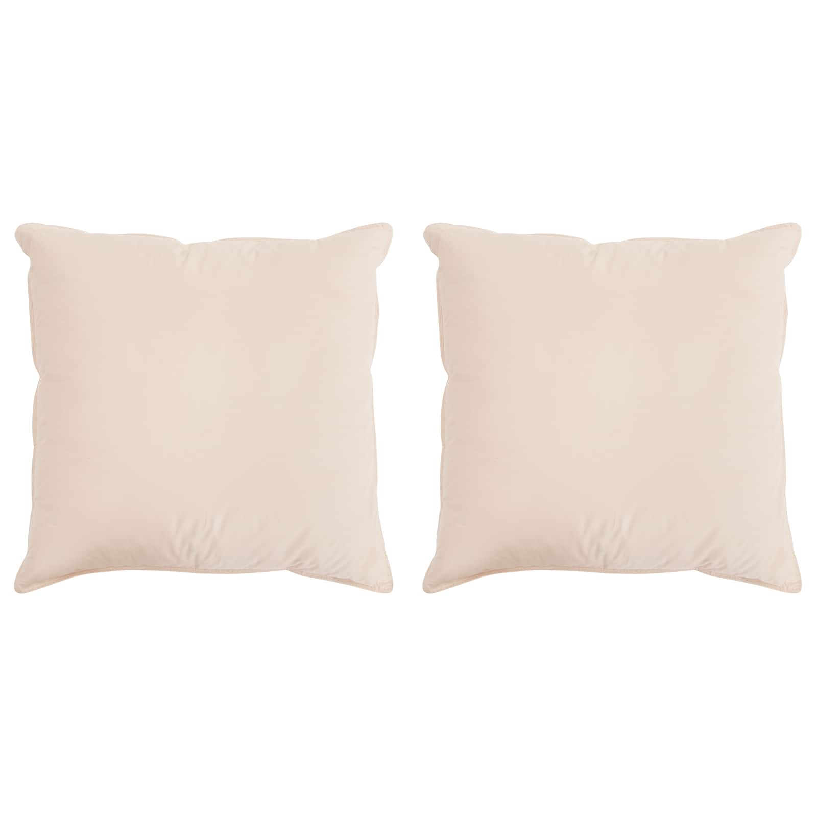 vidaXL Poduszka 2 pcs Beżowy 50 x 50 cm Włókno Kapok