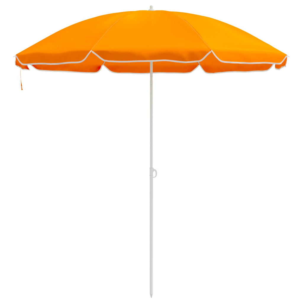 vidaXL Parasolka ogrodowa 160 cm Poliester 170T pomarańczowy
