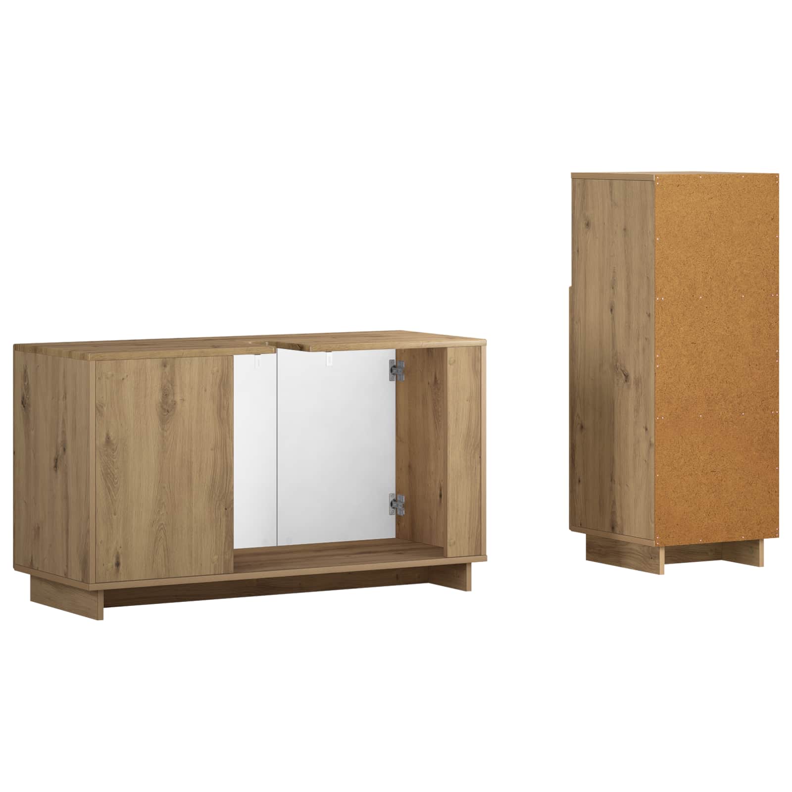 vidaXL Zestaw Szafek Łazienkowych 2 szt. Dąb artisan