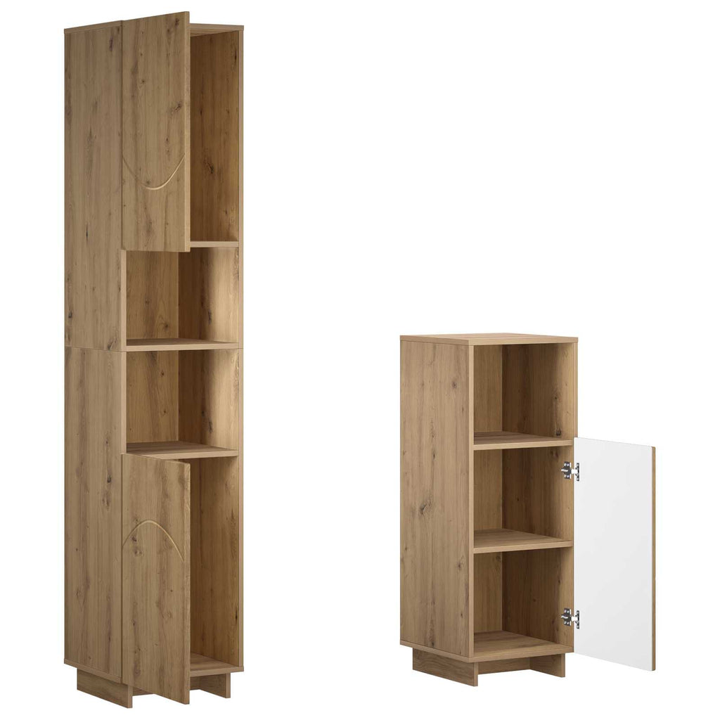 vidaXL Zestaw Szafek Łazienkowych 2 szt. Dąb artisan