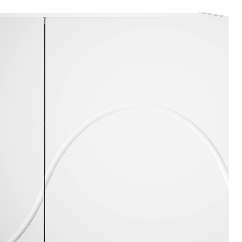 vidaXL Wysoki kredens Biały 79 x 41 x 151 cm Materiał drewnopochodny