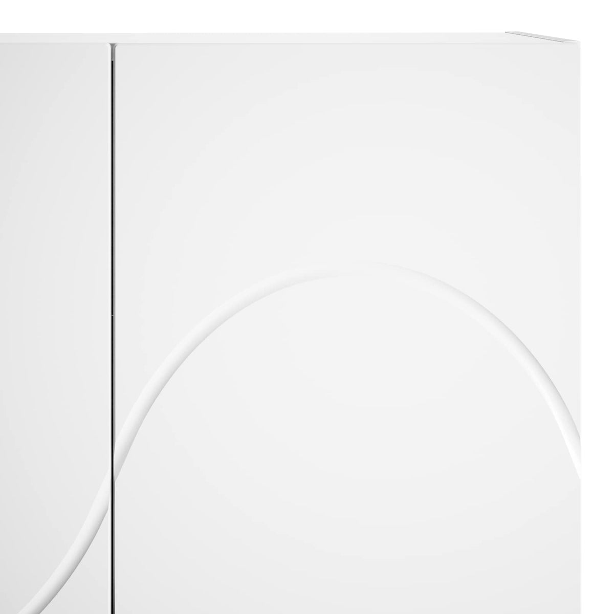 vidaXL Wysoki kredens Biały 79 x 41 x 151 cm Materiał drewnopochodny