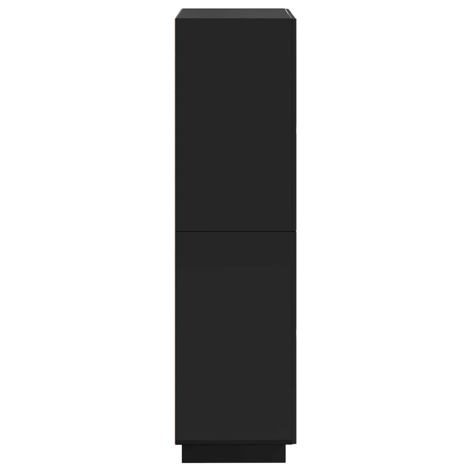 vidaXL Wysoki kredens Czarny 79 x 41 x 151 cm Materiał drewnopochodny
