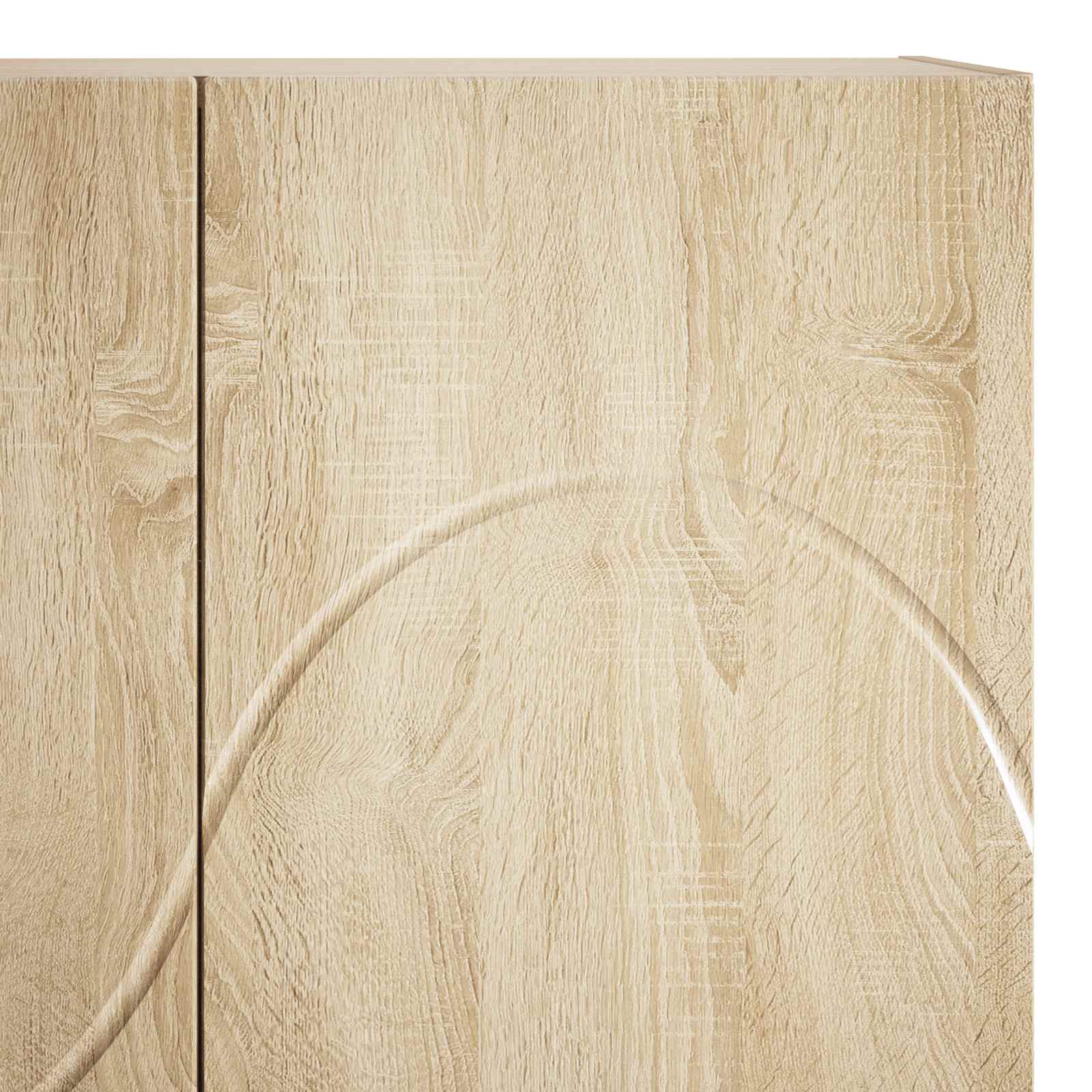 vidaXL Wysoki kredens dąb Sonoma 79x41x151 cm Materiał drewnopochodny