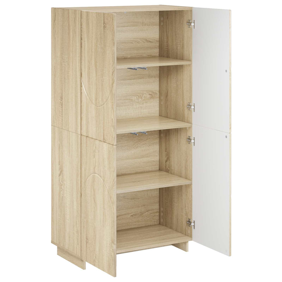 vidaXL Wysoki kredens dąb Sonoma 79x41x151 cm Materiał drewnopochodny