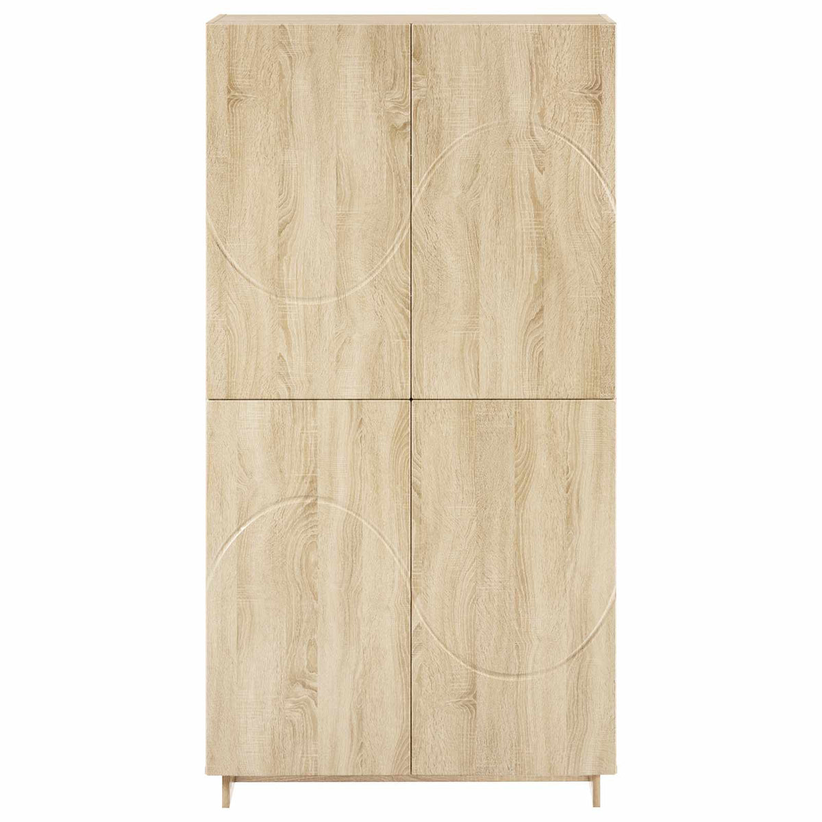 vidaXL Wysoki kredens dąb Sonoma 79x41x151 cm Materiał drewnopochodny